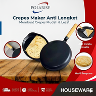 Crepes Maker Size 20 CM Cetakan Kulit Lumpia Kulit Risol Wajan Cetakan Kulit Lumpia Anti lengket