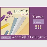 【Fabriano】Tiziano粉彩畫本,160G,29.7X42,30張,6色淺色