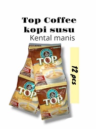Top Coffee kopi + susu { kental & manis } [HARGA 1 RENTENG] kopi susu / kopi kental manis / kopi / t