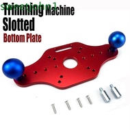 SWEETJOHN Trimming|Rust Resistant Bakelite Material Wood Router Base, Slotted Chamfer Long Lasting C