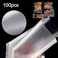 100pcs Vacuum Embossed Food Sealer Plastic 17x25 20x30 28x40 28x50 25x35 20x40 15x20 13x18 Embossed 