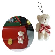 10MK Festive Decoration Plush Bear Bag Pendant Suitable for Keys Handbags and Mobiles