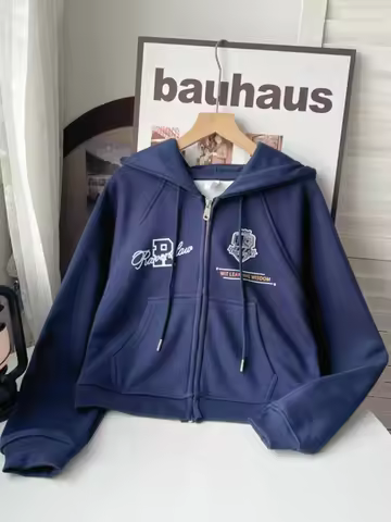 2024 Original Classic Ravenclaw American Slim Fit ort Coat Girls Fce Lined Sweatirt Women Street Sle