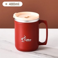แก้วเก็บเย็น ของขวัญแก้วน้ำถ้วยชาสร้างสรรค์สองชั้น Mug Baja Tahan Karat แก้วกาแฟฟาง