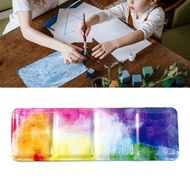 love* Watercolor Paint Box with Lid 24 Well Metal Paint Box Travel Paint Storage Box