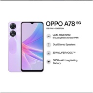 OPPO A78 5G (8+8GB Extd.RAM 128GB ROM) -Smartphone | 1 Year OPPO Malaysia Warranty