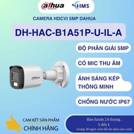 Dahua Coaxial 5MP Mic Color Camera code DH-HAC-B1A51P-U-IL-A