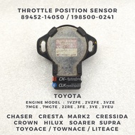 89452-1450 / 198500-0241 TPS Sensor - Toyota 1VZFE 2VZFE 3VZ 7MGE 7MGTE 22RE 3F 3Y 3YEU Chaser Crest