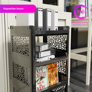 Rak Yoyo 4 Susun Warna / Rak Apartemen 4 Tingkat / Rak Aksesoris / Rak Penyimpanan Dapur Serbaguna