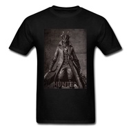 Clothes Bloodborne Hunter T Shirt Men Dark Souls Tshirt Vintage Black Mens T-shirts Slim Fit Youth T