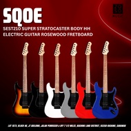 SQOE SEST210 Super Stratocaster Body HH Electric Guitar Rosewood Fretboard ( SEST / SEST-210 / ST )