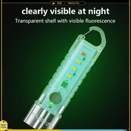 LED SMD Mini Flashlight Rechargeable Luminous EDC Flashlight Torch Light