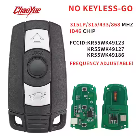 ChaoYue CAS3 CAS3+ System Car Remote Key 315LP/ 315/ 433/ 868MHz ID46 Chip for BMW E60 E61 E70 E87 E