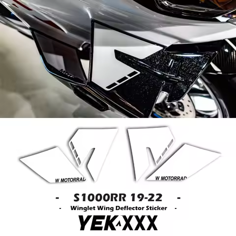For BMW S1000RR 2019 2020 2021 2022 Winglet Wing Deflector Sticker Fairing Shell Sticker Decal HP4 F