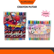 12-Color Rotating Crayon Crayon for Toddler Crayons for Kids Crayon for Toddler