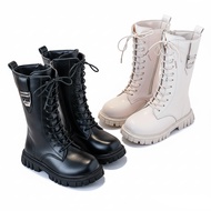 Kids Long Boots for Kids Girls Fashion Metal Leather Boots for Kids White Princess Boots Knee Boots