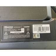 Hisense 75A6500K Complete Board Set Mainboard Power Board T-Con WiFi Original Tested