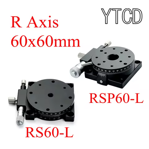 R Axis 60mm RSP60-L RS60-L Manual 360 Degree High Precision Angle Adjustment Platform Optical Heavy 