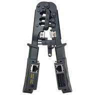 ZoeRax [ทั้งหมดในหนึ่งอุปกรณ์ทดสอบสายเคเบิล Crimper] สำหรับ RJ45 RJ12 RJ11ปลั๊กแบบโมดูลาร์ที่เชื่อมต