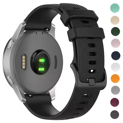 20/22mm Silicone Strap For Garmin Venu 3 4 45mm/Vivoactive 4 5 6 Wristbands For Garmin Forerunner 57