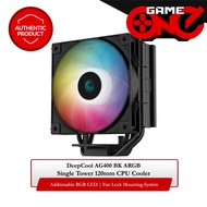 DeepCool AG400BK ARGB Single Tower 120mm CPU Cooler