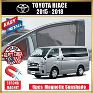 ​ ️​ANTI UV​ ️ Toyota Hiace (Low Roof) 2015 - 2018 Magnetic magnet Sunshade Sun shade 6pcs