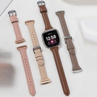 Elegant Leather Strap For Fitbit Versa 4 Strap / Fitbit Versa 3 Strap Adjustable Slim Fitbit Sense /