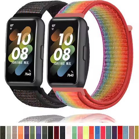 Nylon Loop Strap For Huawei Band 78 Sport Strap Bracelet Accessories For Huawei Watch Band 7 Adjusta