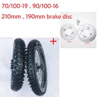 【Hot Stock】16 19 inch wheel rim tire tyre assembly With brake disc For Off-road motorcycle Motocross accessories BSE T8