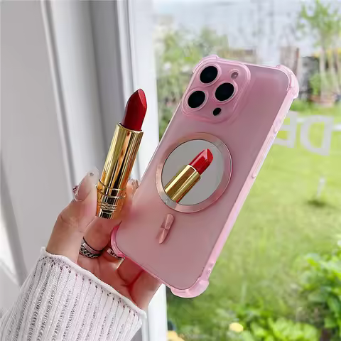 Shockproof Magnetic Makeup Mirror Phone Case For OPPO Reno 13F 12 12F 11 11F A16 A54S A53S A5 A9 202