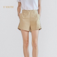 Eyouth 20201 Women Urban Buttoned High-Waist Shorts
