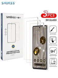 Smorss 3入組鋼化玻璃保護膜,9h 2.5d高清膜,防刮花,適用於pixel 5/ Pixel 5a/ Pixel 6/ Pixel 6a/ Pixel 7/ Pixel 7a/pixel 8/pixel 8 Pro