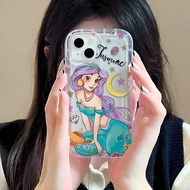 Photo frame airbag case for iphone 14promax 11 13 12 7Plus 6 6s XR X XS Max Cute Princess Girl cover