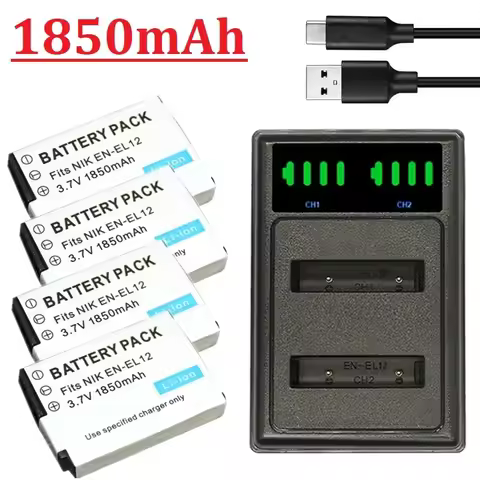 en-el12 en el12 1850mah battery For Nikon COOLPIX S9100 S9200 S9050 P300 P310 P330 S6200 S6300 S9400