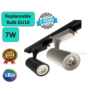 LED Track Light 7W GU10 ( Include Bulb ) Ceiling Spot Light / Lampu Studio