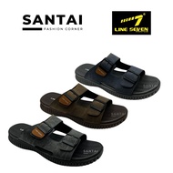 SFC LINE 7 Men Sandal Line Seven Men Slipper Anti Slip Kasut Line 7 Selipar Anti Licin Selipar Lelak