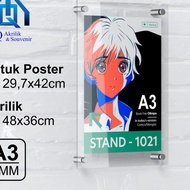 Acrylic Wall Frame | Acrylic Wall Frame | A3 Size Acrylic Display Frame