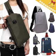 Unisex◆OZUKO Multi-functional Chest Bag◆ Sling bag/ Messenger Bag/Backpack-3 styles