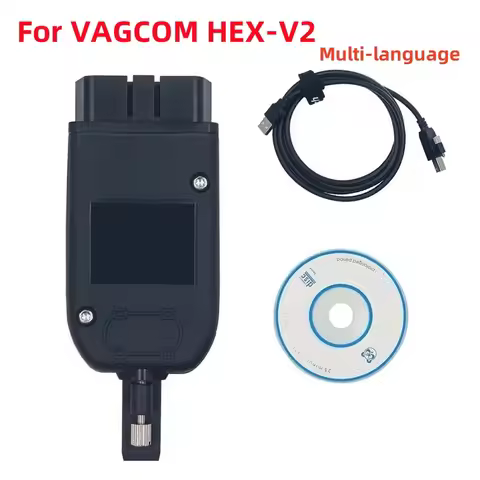 Newest VCDS For VAG HEX V2 V23.3 For HEX-V2 USB Interface Unlimited VINs OBD2 Scanner For VAG Car Di