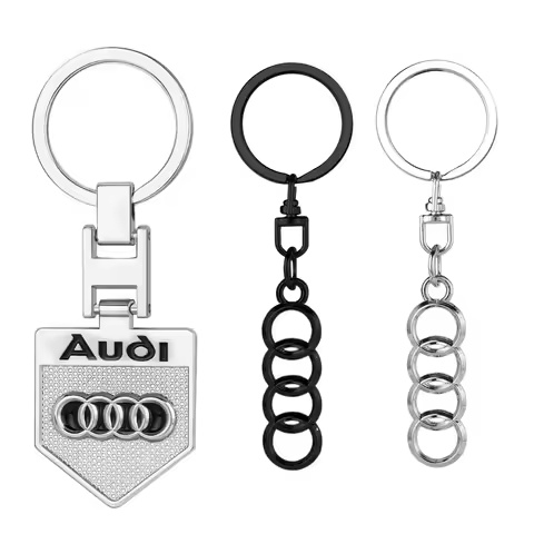 New 3D Metal Car Styling Keychain Key Chain Ring Auto Key Holder Accessories for Audi Sline RS A1 A2