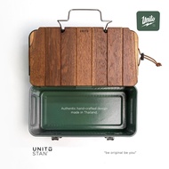 UNITO STAN TEAK FOLDING TRAY WOOD FOR STANLEY CLASSIC LUNCH BOX 10QT