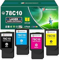 78C10 CS421 Toner Cartridge Replacement for Lexmark 78C10 78C10K0 78C10C0 78C10M0 78C10Y0 for CS421