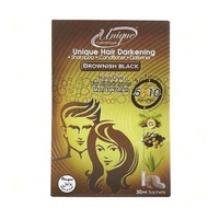 Unique Hair Darkening Shampoo Brownish Black (30ML)