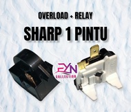Overload kulkas Sharp 1 pintu + relay PTC kulkas sharp