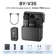 ไมค์ BOYA BY-V1/V2/V3 Wireless Microphone Noise Cancellation Lapel Microphone Mini Mic 100M Transmis