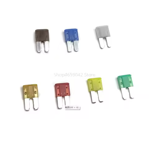 50/10pcs Mini M2 Car Fuse Long Foot Insert 5A 7.5A 10A 15A 20A 25A 30A 32V Micro 2 Long Foot Auto Fu