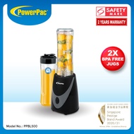 PowerPac Personal Blender Juice Blender with 2X BPA Free Jugs (PPBL500)