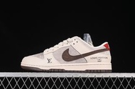 Nike SB Dunk Low LV聯名 紅尾巧克力 周年高端定制 低幫休閑板鞋 XX3168-123