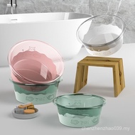 New Style New Style⚡⚡ Thick Transparent Washbasin Household Plastic Washbasin Student Dormitory Cute