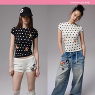 | 1JINN STUDIO Animal Polka Dot Print Tee